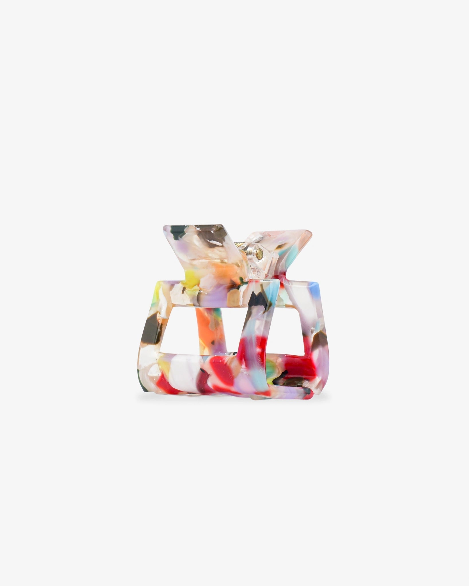 ROSA ECK - SQUARE S Haarklammer (3,5 cm) • Confetti Light - ROSA ECK