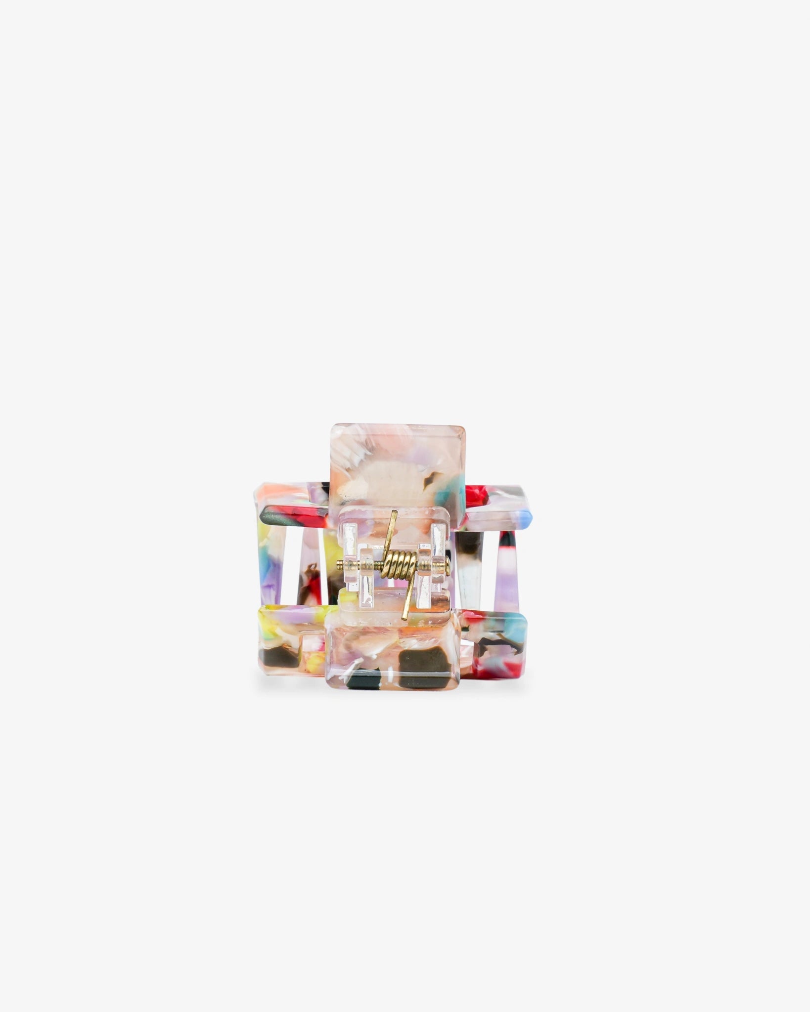 ROSA ECK - SQUARE S Haarklammer (3,5 cm) • Confetti Light - ROSA ECK