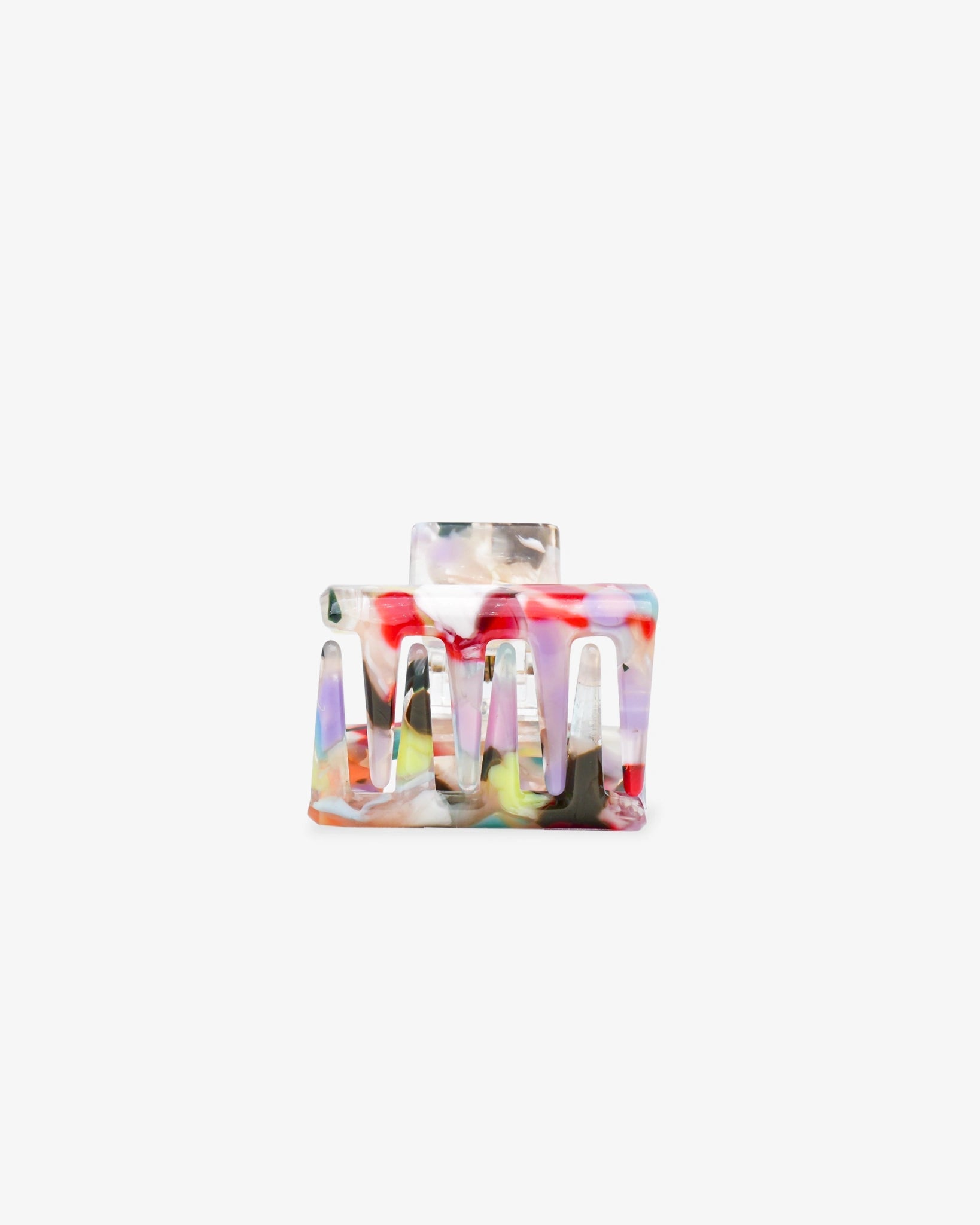 ROSA ECK - SQUARE S Haarklammer (3,5 cm) • Confetti Light - ROSA ECK