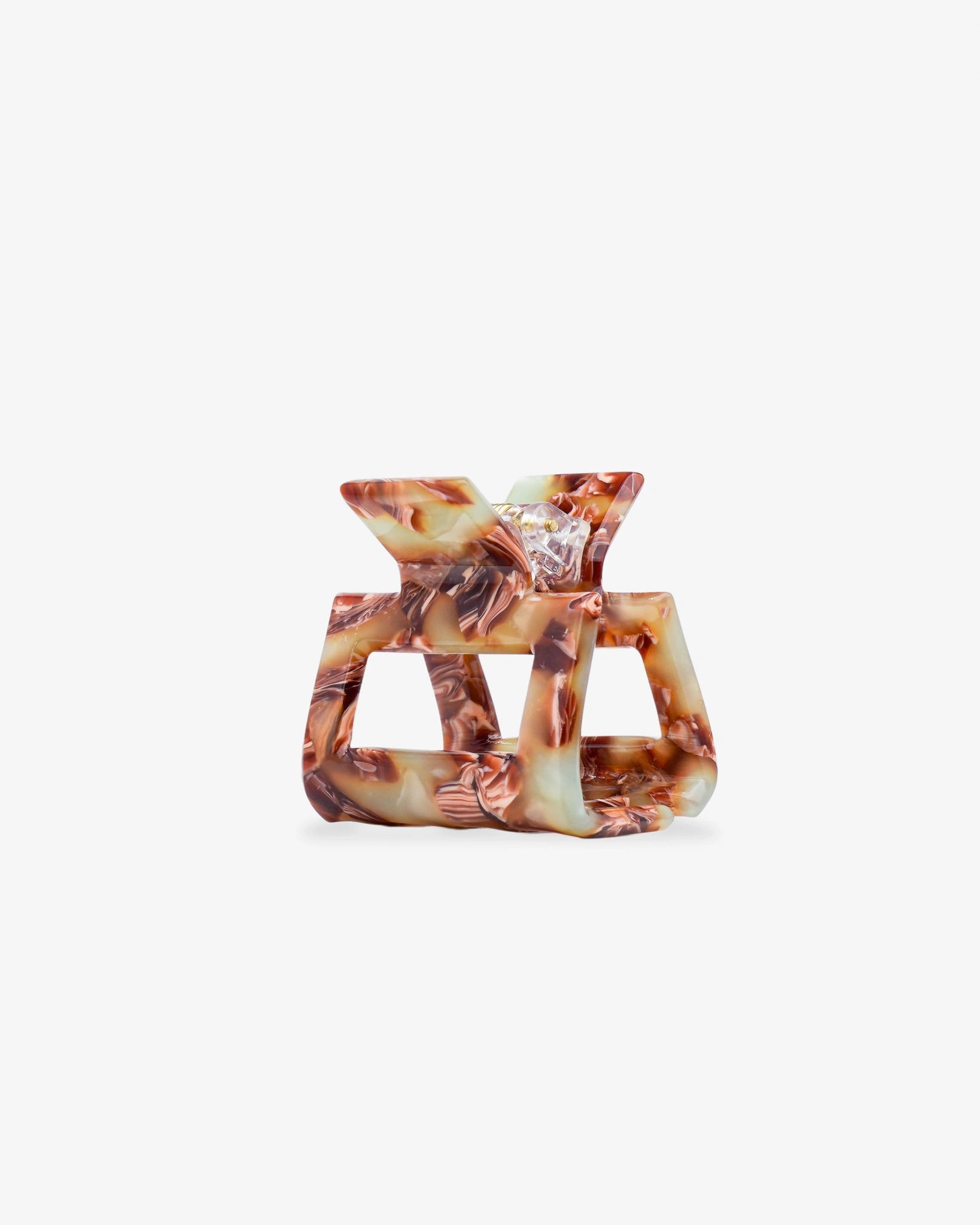 ROSA ECK - SQUARE S Haarklammer (3,5 cm) • Toffee - ROSA ECK