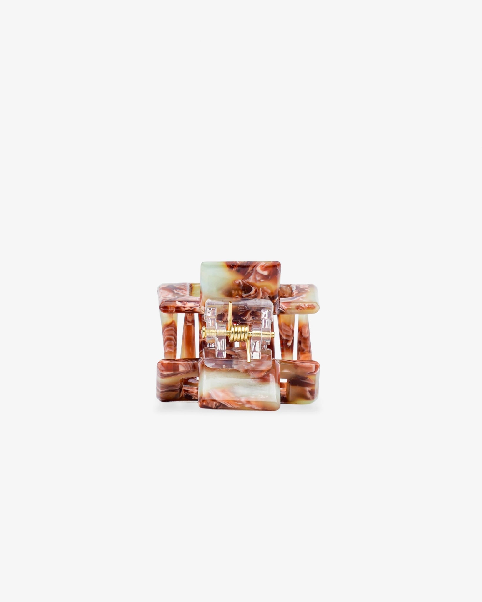 ROSA ECK - SQUARE S Haarklammer (3,5 cm) • Toffee - ROSA ECK