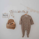 Rose in April - AMALIA Babypyjama | Leopard (3 Monate) - ROSA ECK - Braun, ,