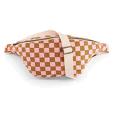 Rose in April - BANANA Bauchtasche • Kariert Rosa/Karamell - ROSA ECK Concept Store