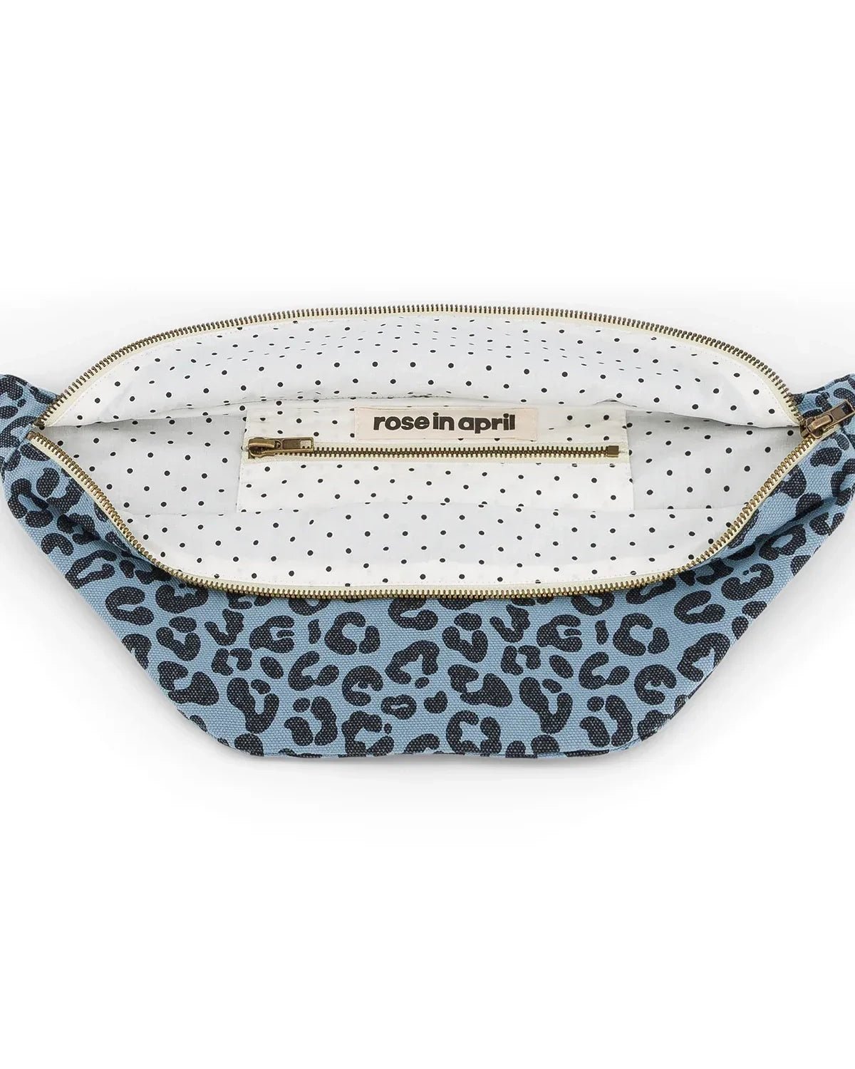 Rose in April - BANANA Bauchtasche • Leopard Blau - ROSA ECK