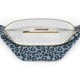Rose in April - BANANA Bauchtasche • Leopard Blau - ROSA ECK