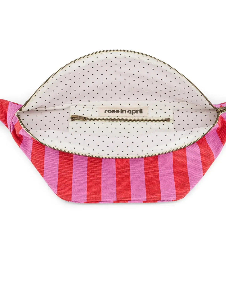Rose in April - BANANA Bauchtasche • Stripes Orchid/Tomato - Bauchtasche - ROSA ECK Concept Store