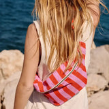Rose in April - BANANA Bauchtasche • Stripes Orchid/Tomato - Bauchtasche - ROSA ECK Concept Store