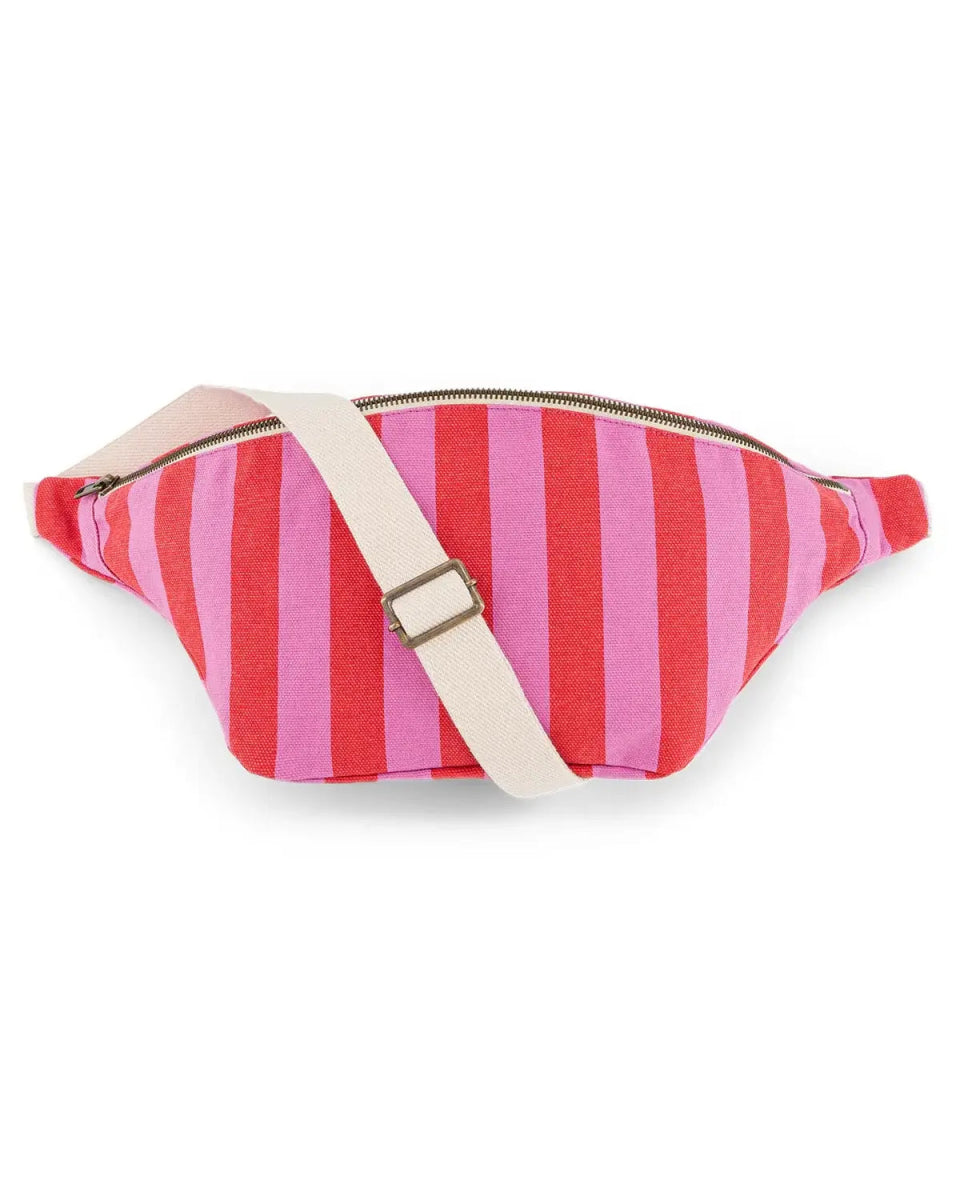 Rose in April - BANANA Bauchtasche • Stripes Orchid/Tomato - Bauchtasche - ROSA ECK Concept Store