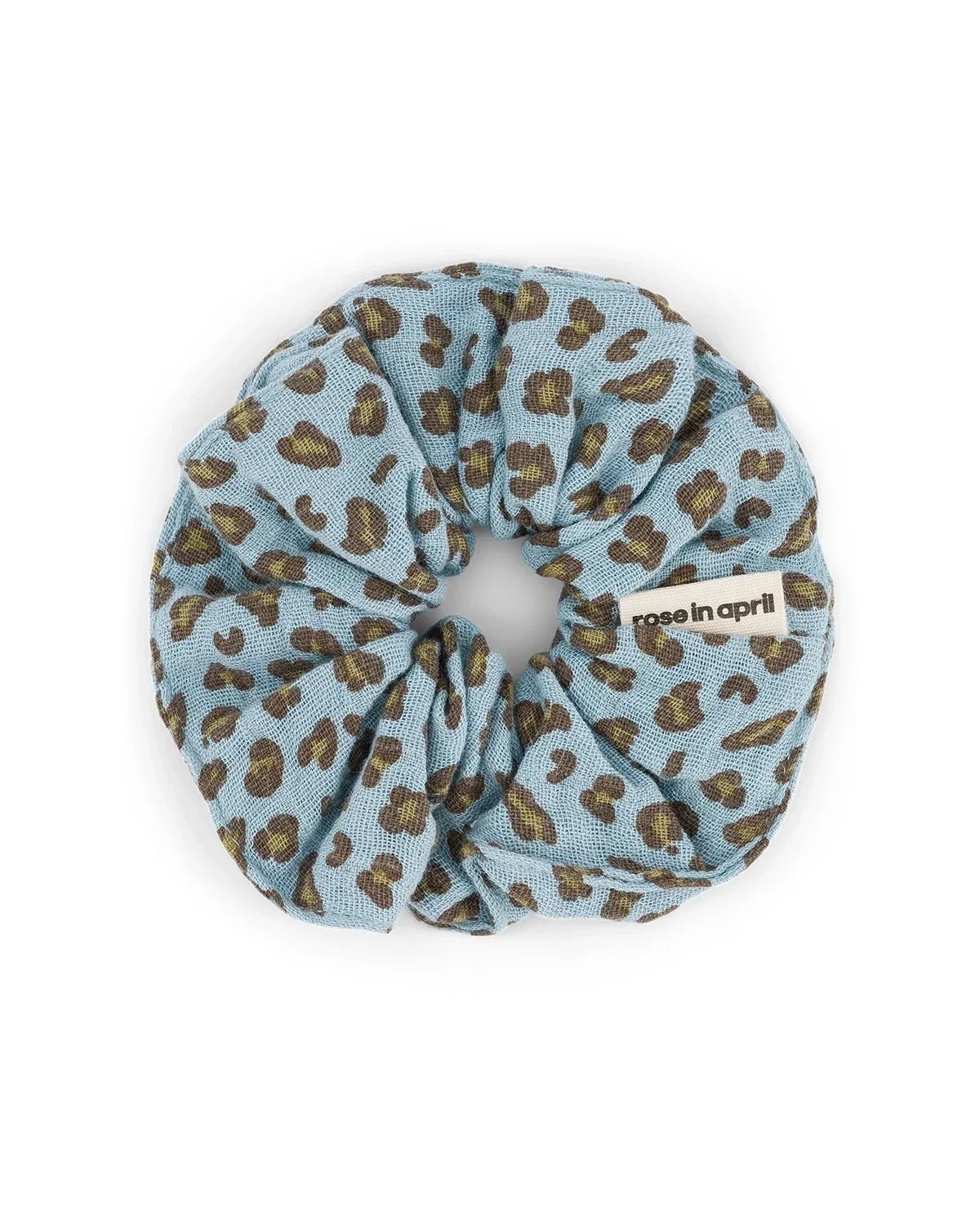 Rose in April - CHOUCHOU Haargummi • Mini Leopard Sky Blue - Haargummi - ROSA ECK
