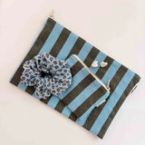 Rose in April - CHOUCHOU Haargummi • Mini Leopard Sky Blue - Haargummi - ROSA ECK