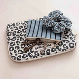 Rose in April - CHOUCHOU Haargummi • Mini Leopard Sky Blue - Haargummi - ROSA ECK