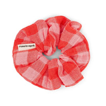 Rose in April - CHOUCHOU Haargummi • Vichy Red/Pink - Haargummi - ROSA ECK