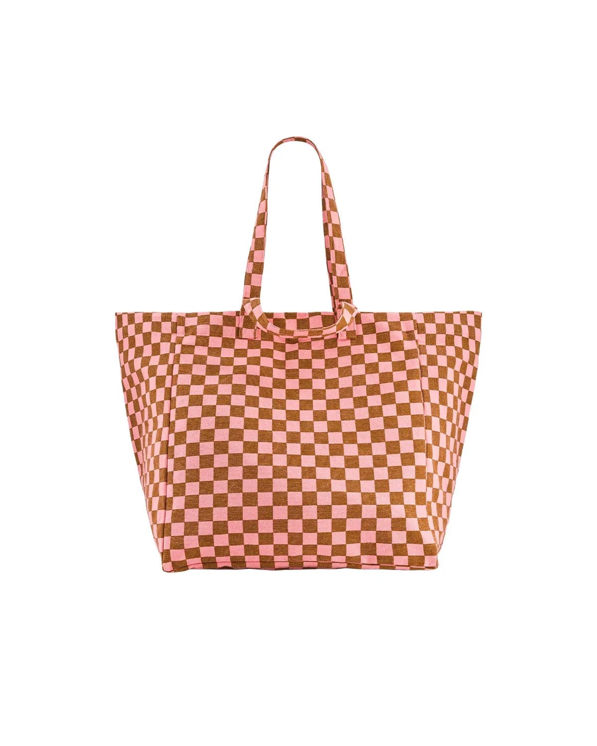 Rose in April - ELISA Einkaufstasche | Checks Strawerry/Caramel - Tasche - ROSA ECK - 