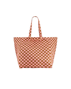 Rose in April - ELISA Einkaufstasche | Checks Strawerry/Caramel - Tasche - ROSA ECK - 