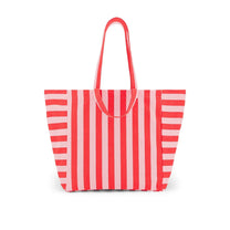 Rose in April - ELISA Einkaufstasche • Streifen Rot/Pink - Tasche - ROSA ECK Concept Store