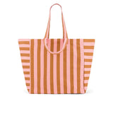 Rose in April - ELISA Einkaufstasche • Stripes Caramel/Strawberry - Tasche - ROSA ECK Concept Store