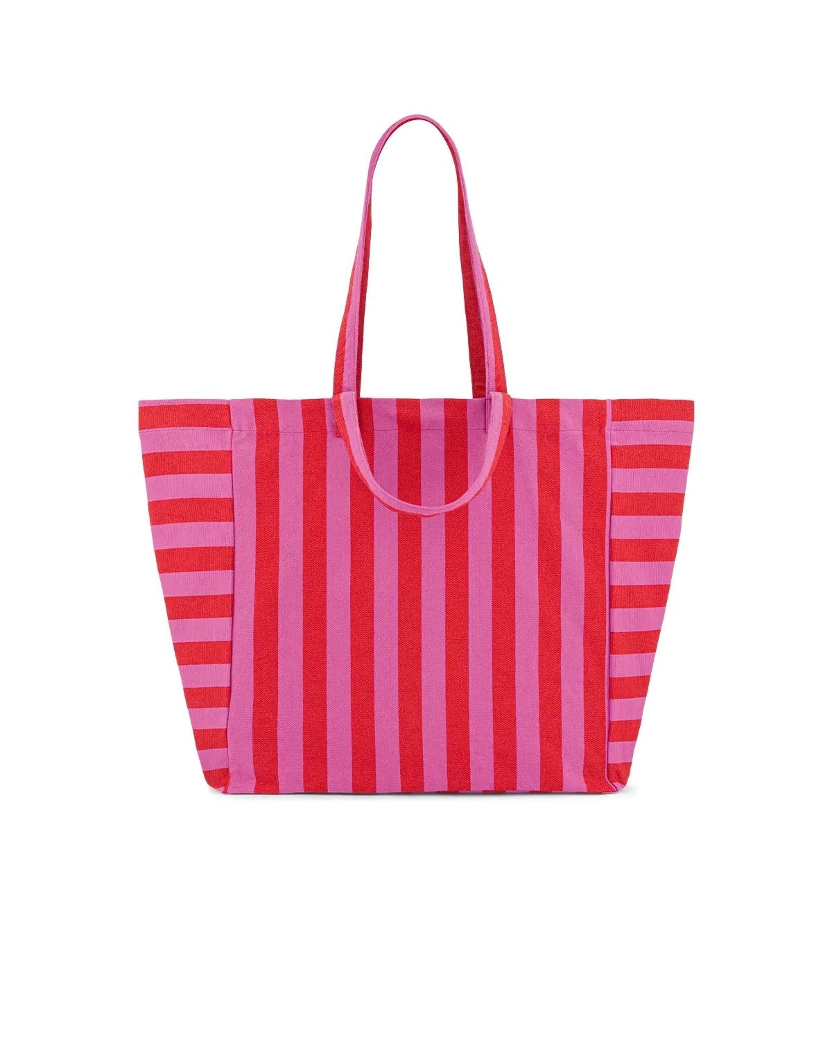 Rose in April - ELISA Einkaufstasche | Stripes Orchid / Tomato - Tasche - ROSA ECK - 