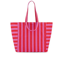 Rose in April - ELISA Einkaufstasche | Stripes Orchid / Tomato - Tasche - ROSA ECK - 