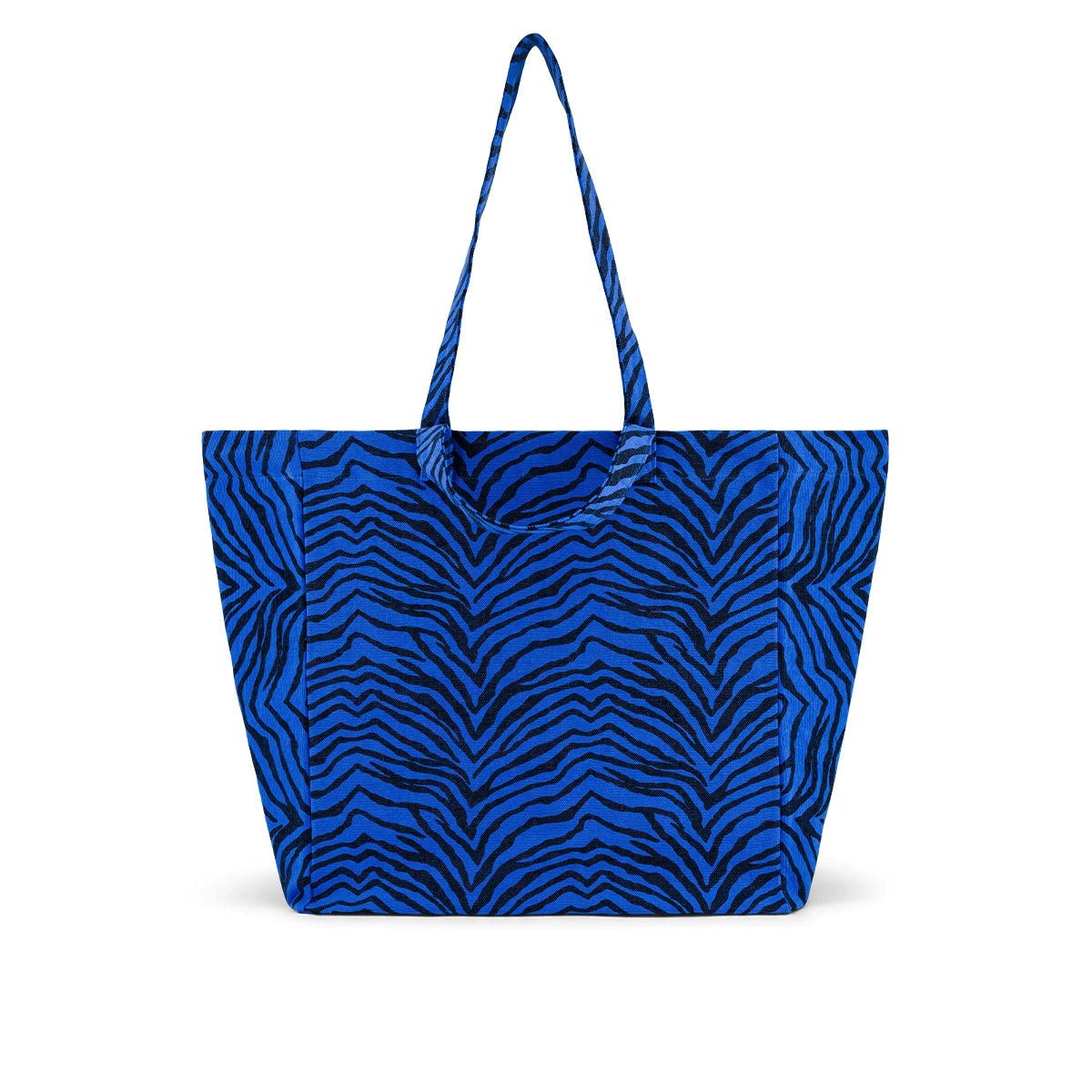 Rose in April - ELISA Einkaufstasche • Zebra Blau - ROSA ECK