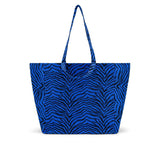 Rose in April - ELISA Einkaufstasche • Zebra Blau - ROSA ECK