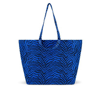 Rose in April - ELISA Einkaufstasche • Zebra Blau - ROSA ECK