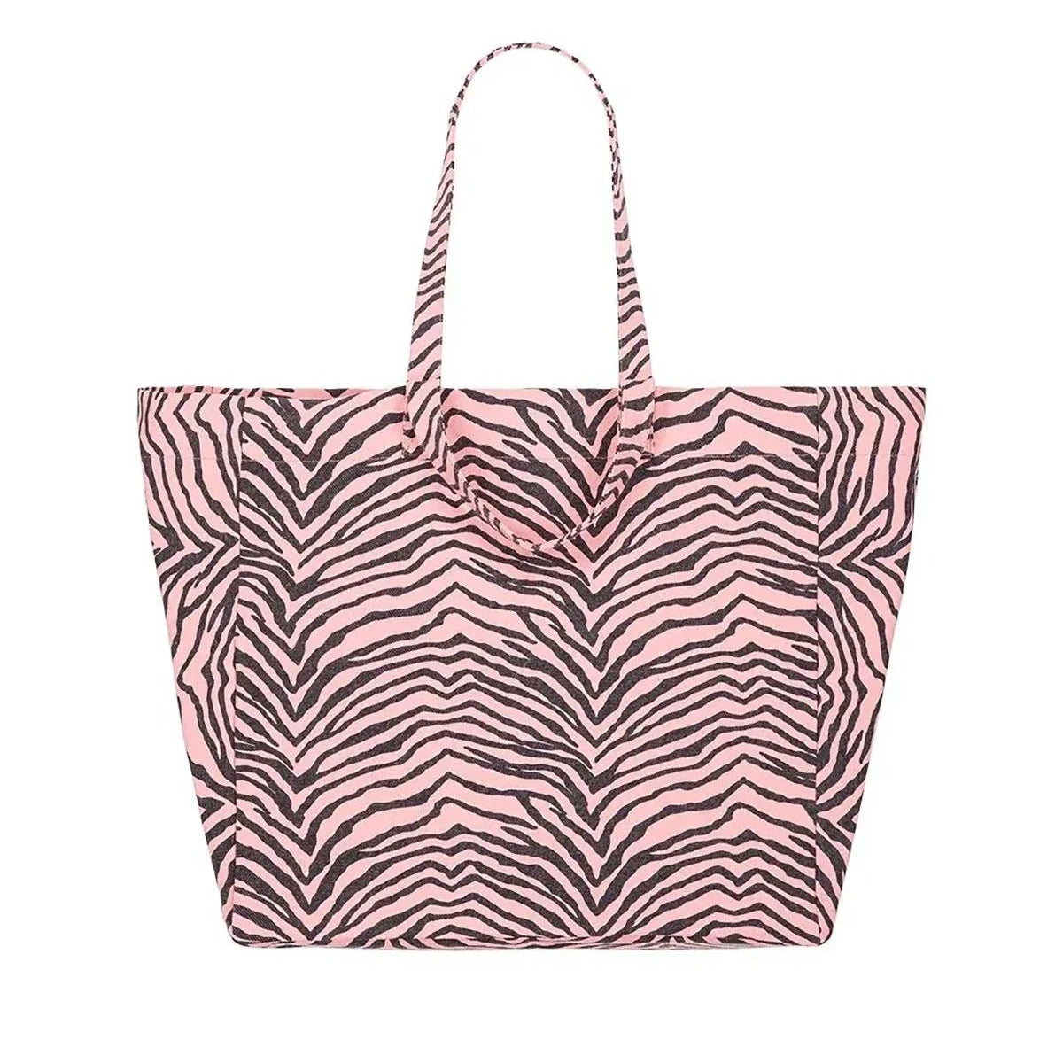 Rose in April - ELISA Einkaufstasche • Zebra Strawberry - ROSA ECK