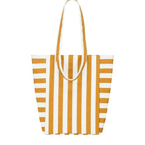 Rose in April - ELISABETH Einkaufstasche • Stripes Ecru/Caramel - ROSA ECK
