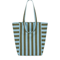 Rose in April - ELISABETH Tragetasche • Stripes Olive/Blue - ROSA ECK