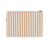 Rose in April - LILI Etui • Stripes Tennis Pecan/Greige - ROSA ECK