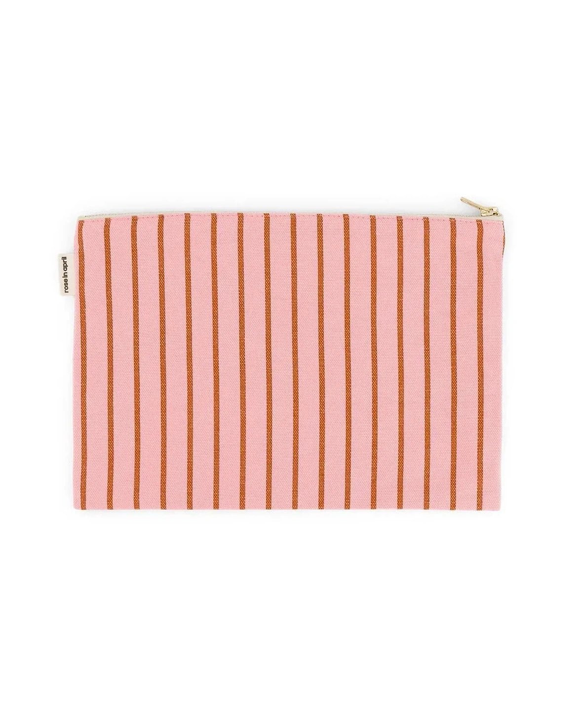 Rose in April - LILI Etui • Stripes Tennis Pecan/Strawberry - ROSA ECK