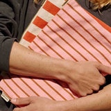 Rose in April - LILI Etui • Stripes Tennis Pecan/Strawberry - ROSA ECK