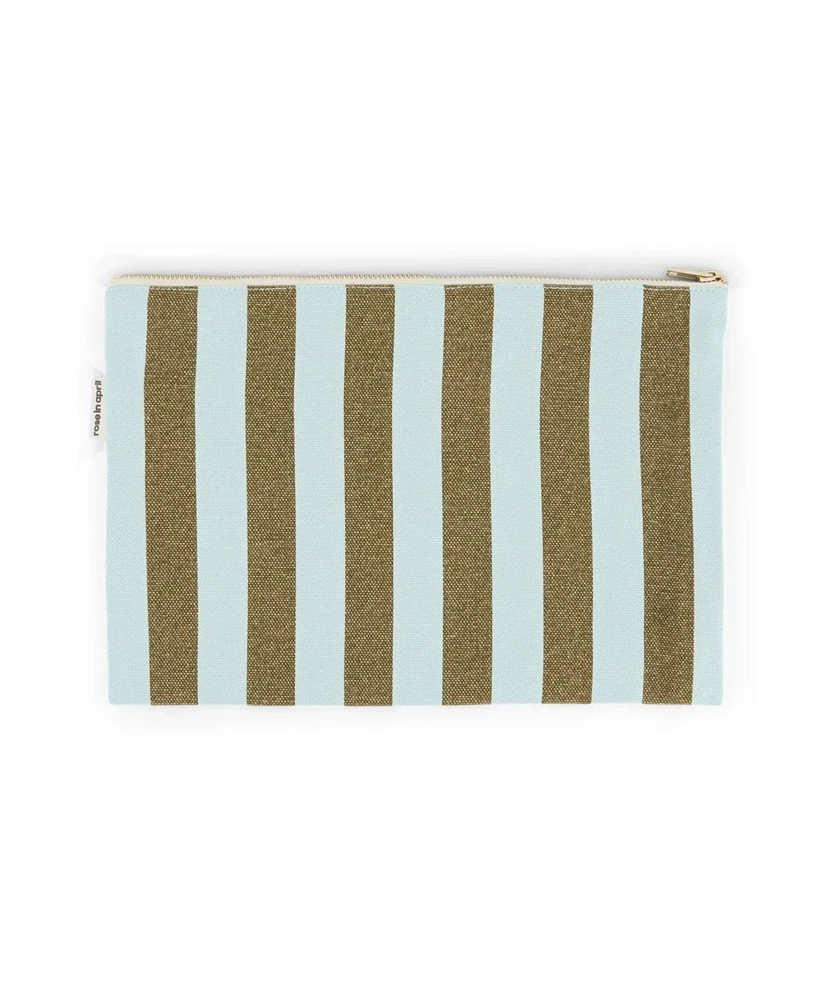 Rose in April - LILI Handtasche | Stripes Olive Aqua - ROSA ECK Concept Store