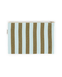 Rose in April - LILI Handtasche | Stripes Olive Aqua - ROSA ECK Concept Store