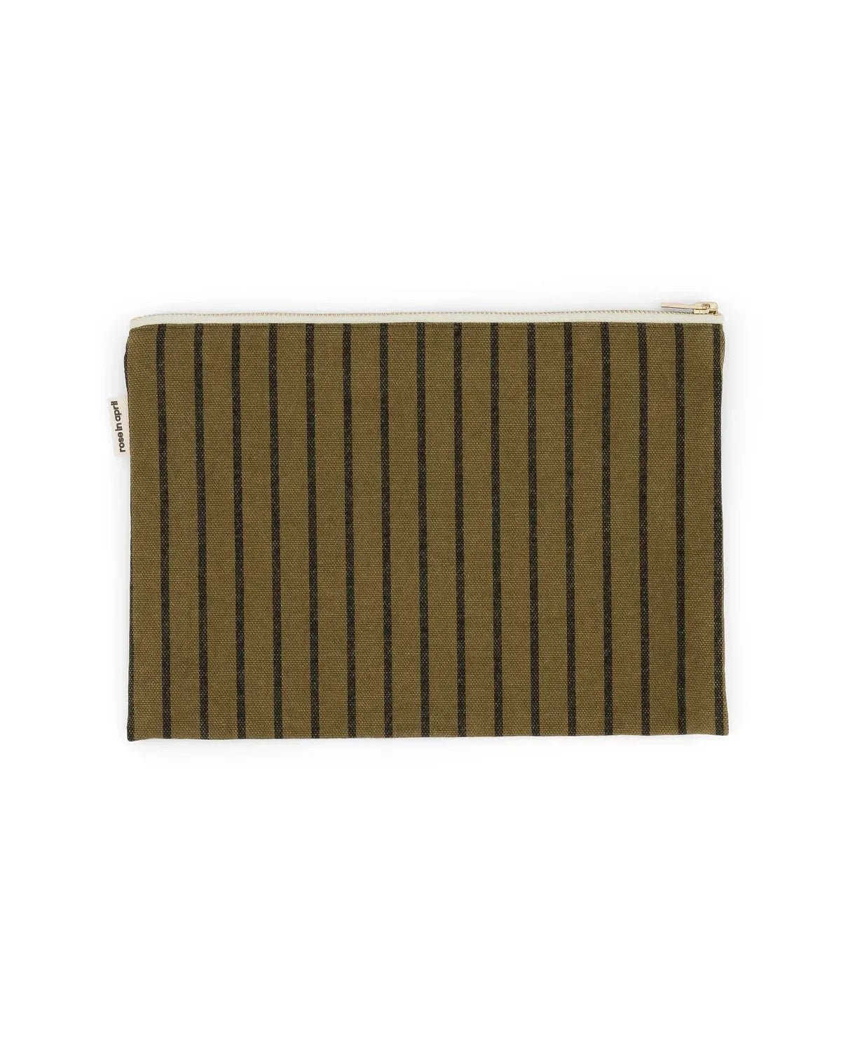 Rose in April - LILI Handtasche • Stripes Tennis Olive - Beutel - ROSA ECK
