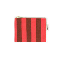 Rose in April - MARIE Geldbeutel • Stripes Brown/Tomato - ROSA ECK