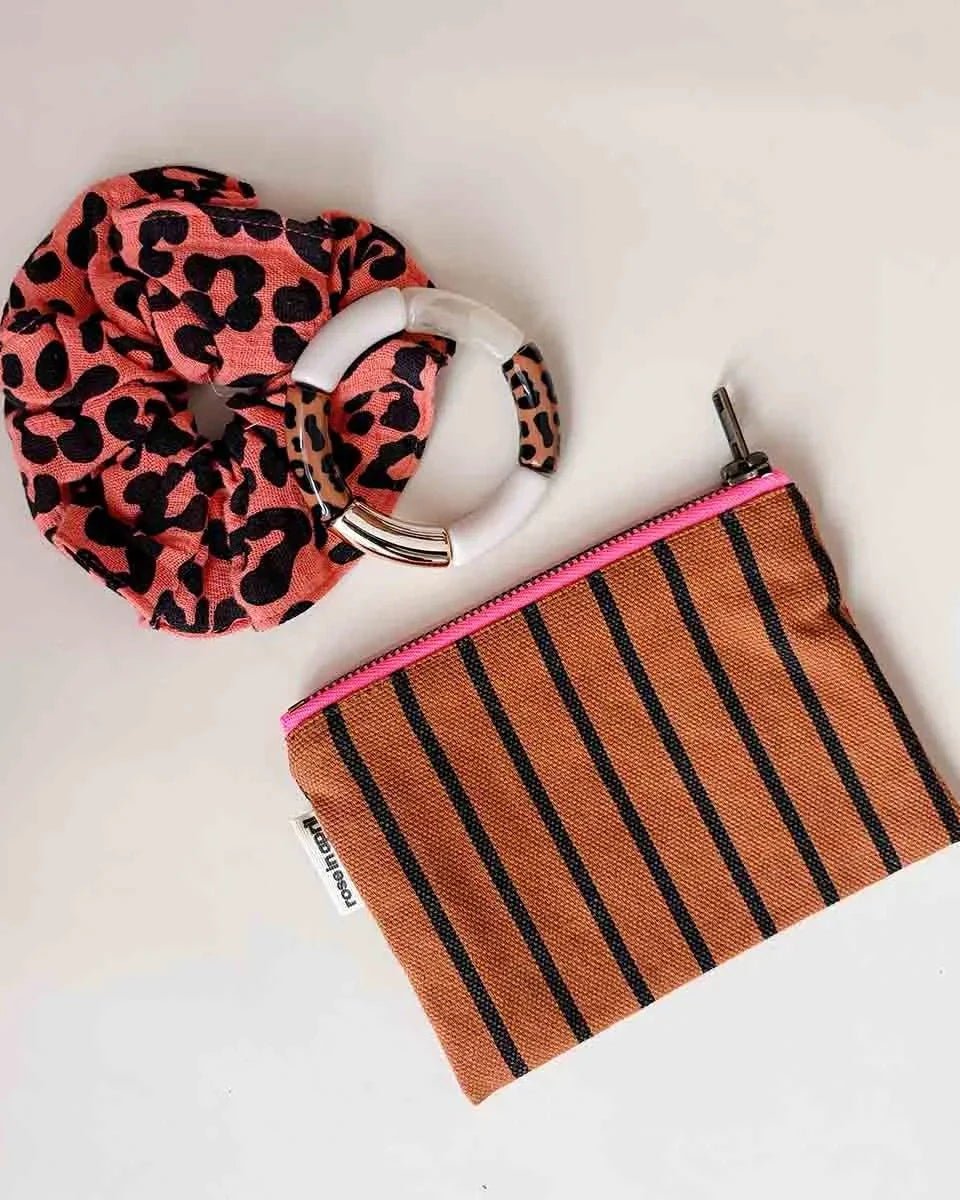 Rose in April - MARIE Geldbeutel • Stripes Tennis Ginger - ROSA ECK
