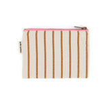 Rose in April - MARIE Geldbeutel • Stripes Tennis Pecan/Greige - ROSA ECK