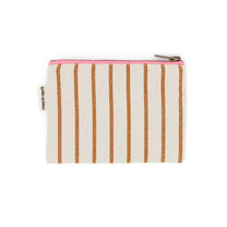 Rose in April - MARIE Geldbeutel • Stripes Tennis Pecan/Greige - ROSA ECK