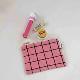 Rose in April - MARIE Mini - Beutel • Funky Pink School Check - Beutel - ROSA ECK
