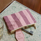 Rose in April - MARIE Mini - Beutel | Stripes  Burgundy / Flamingo - Beutel - ROSA ECK - 