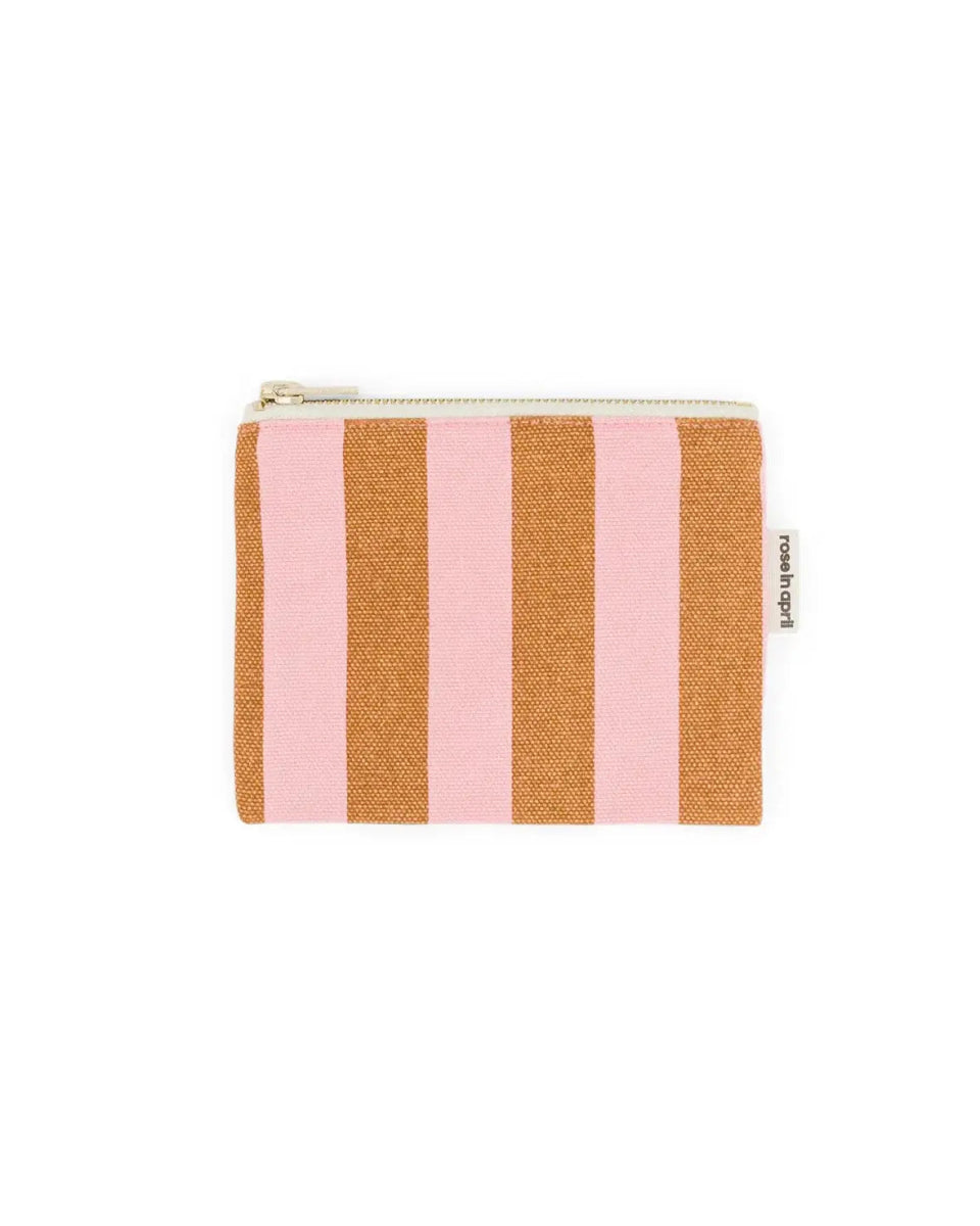 Rose in April - MARIE Mini - Beutel • Stripes Caramel/Strawberry - Beutel - ROSA ECK Concept Store
