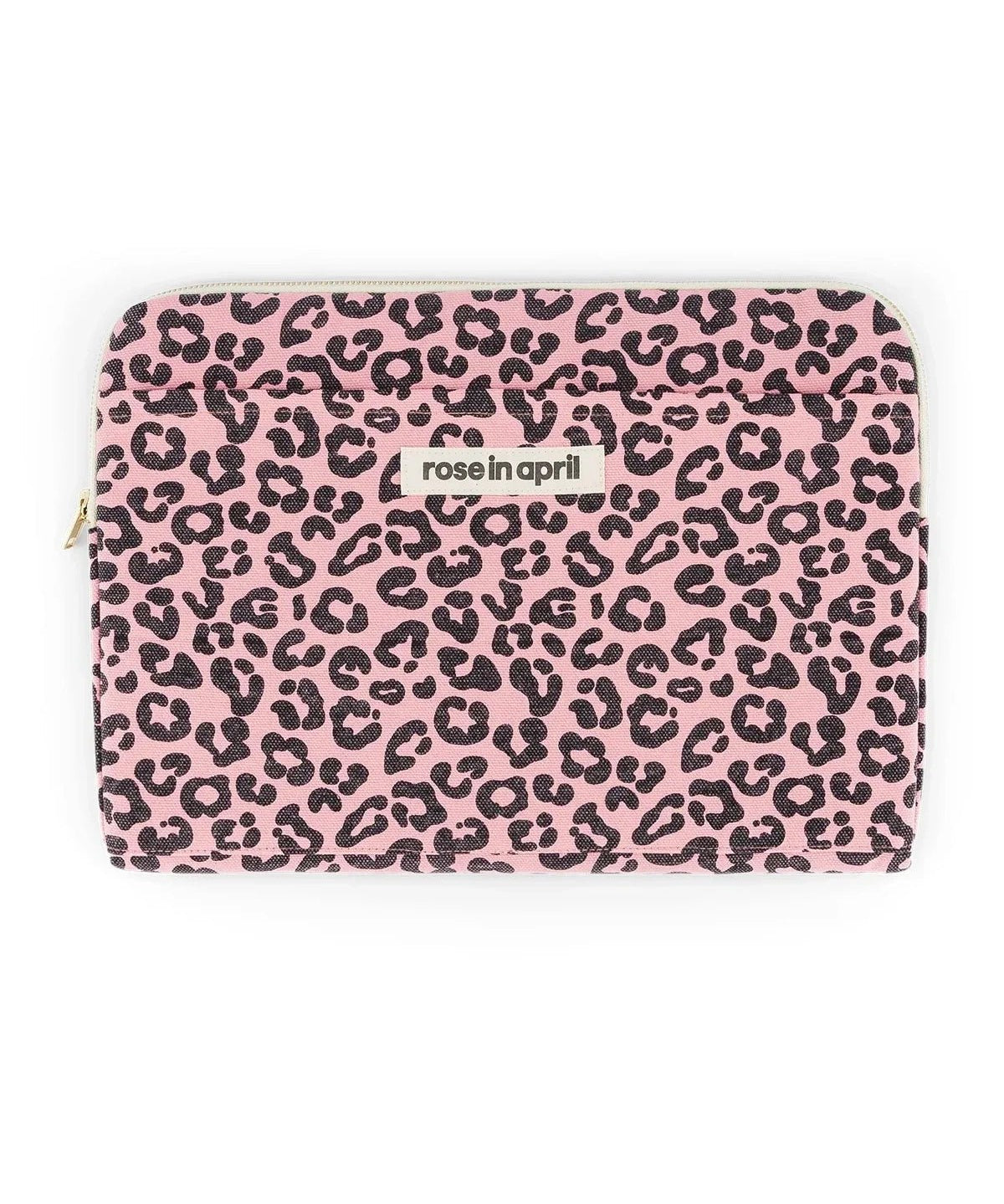 Rose in April - OCTAVE Laptoptasche (13/14 Zoll) • Leopard Strawberry - ROSA ECK