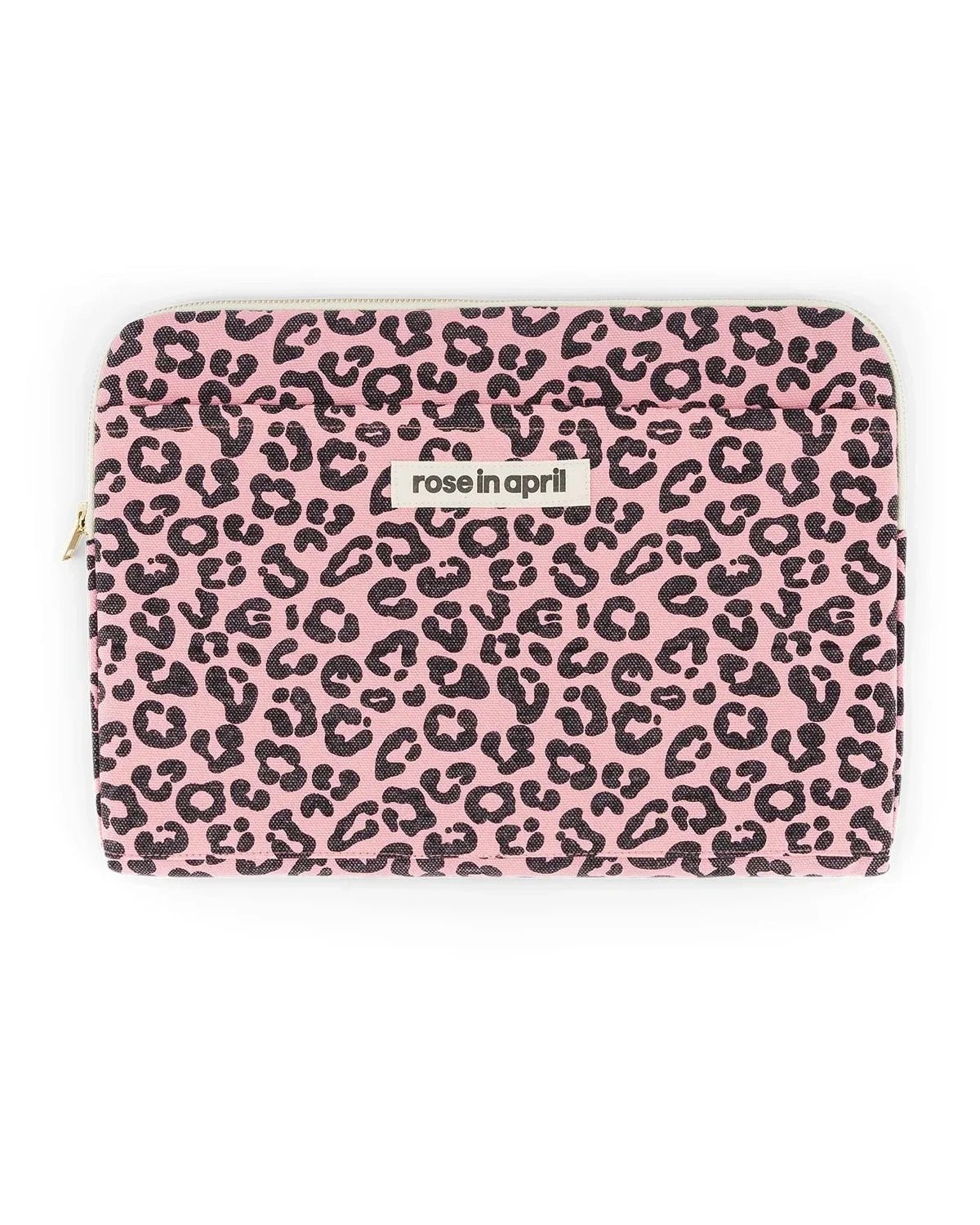 Rose in April - OCTAVE Laptoptasche (13/14 Zoll) • Leopard Strawberry - ROSA ECK