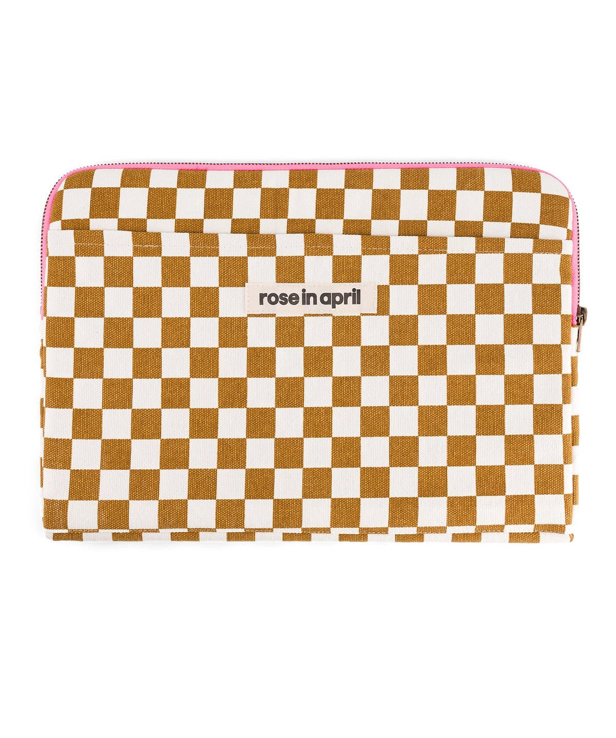 Rose in April - OCTAVE Laptoptasche | Checks Caramel - Laptoptasche - ROSA ECK - 
