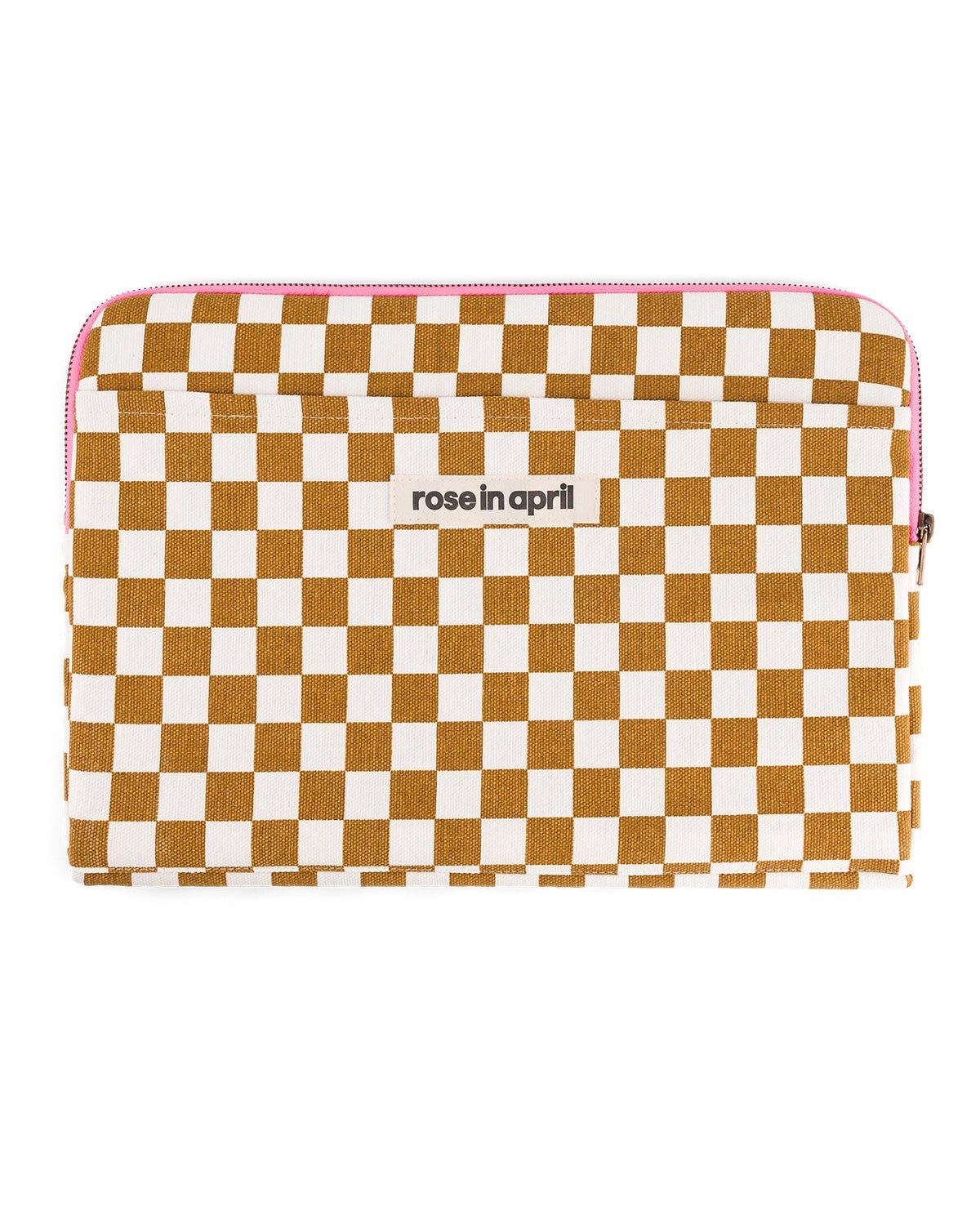 Rose in April - OCTAVE Laptoptasche | Checks Caramel - Laptoptasche - ROSA ECK - 