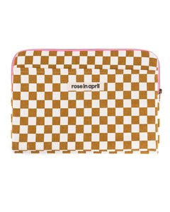 Rose in April - OCTAVE Laptoptasche | Checks Caramel - Laptoptasche - ROSA ECK - 