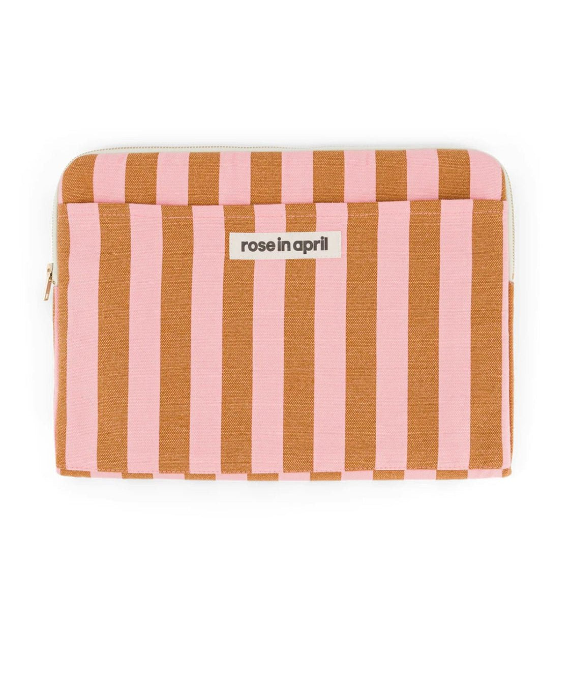 Rose in April - OCTAVE Laptoptasche | Stripes Caramel/Strawberry - Laptoptasche - ROSA ECK - 