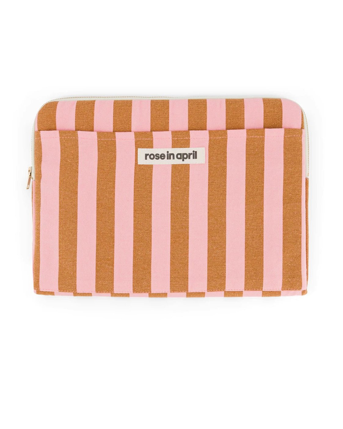 Rose in April - OCTAVE Laptoptasche | Stripes Caramel/Strawberry - Laptoptasche - ROSA ECK - 