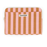 Rose in April - OCTAVE Laptoptasche | Stripes Caramel/Strawberry - Laptoptasche - ROSA ECK - 