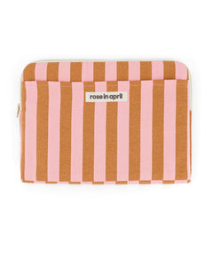 Rose in April - OCTAVE Laptoptasche | Stripes Caramel/Strawberry - Laptoptasche - ROSA ECK - 